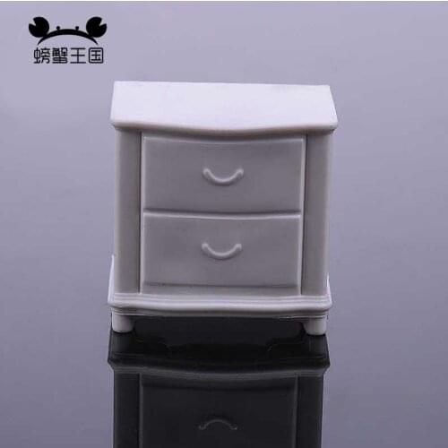 6pcs 1:20 1:25 1:30 1:50 Bedside Table Cabinet Model Decorative Miniature Furniture Model Living Room Bedside Table Toys