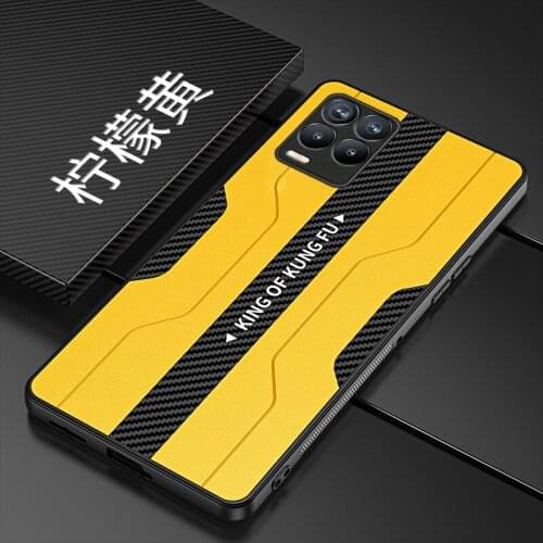 For Realme 8 4G /Pro Luxury Fashion Shockproof Soft PU Leather TPU Rubber Phone Case Cover