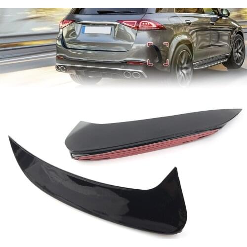 1Pair ABS Car Rear Bumper Splitter Spoiler Canard Air Vent For Mercedes Benz GLE Class W167 AMG GLE53 GLE350 GLE450 GLE300D 2020