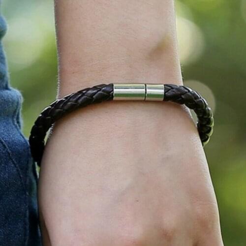 CIBOCIBO Luxury Men Bracelet 2021 Trendy Leather Rope Wristband Bracelet Men Braided Vintage Punk Pulsera Hombre Men Gifts