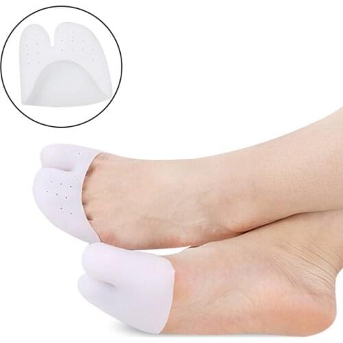 Silicone Toe Sleeve Foot Protection Ballet Shoe High Heels Toe Pads Gel Protective Care Tool Orthopedic Massager 1Pair