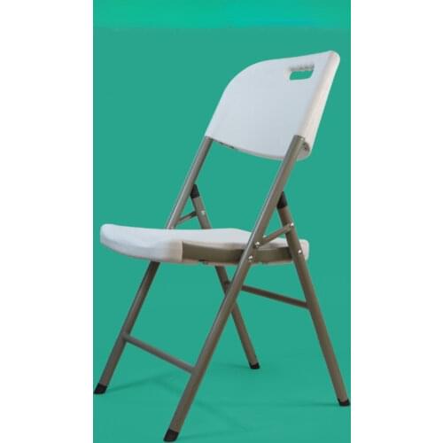 Folding Chair Simple Meeting Leisure Dining Chair Office Computer Backrest Chair Portable Plastic Stool Household Chair