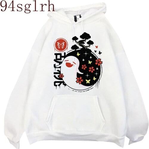 Genshin Impact Hoodies Women/men Harajuku Funny Cartoon Kawaii Anime Hu Tao Sweatshirt Unisex Winter Warm Graphic Hoody Female