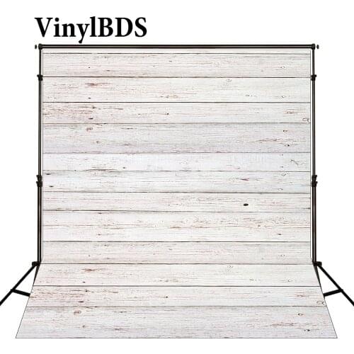 VinylBDS White Retro Wood Wall Photography Background Vintage Abstract Portrait Backdrop for Children Photo Studio Newborn Photo