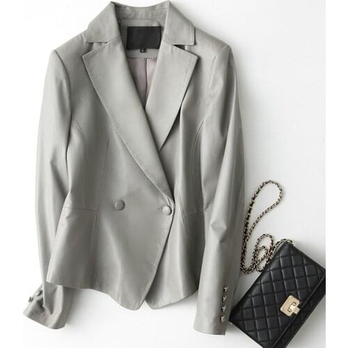 Casual Real Leather Coat Women Natural Sheepskin Jacket Genuine Leather Womens Spring Jackets jaqueta feminina ZJZ1702