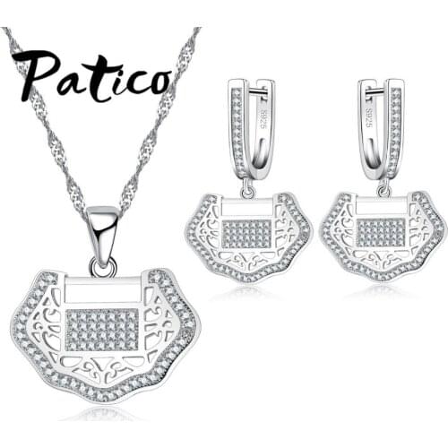 High Quality Lucky Longevity Lock with Micro AAA CZ Design 925 sterling-silver-jewelry for Women Jewelry Sets