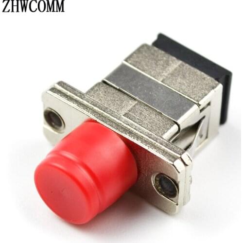 ZHWCOMM 50Pcs SC-FC Fiber Optic Adapter High Quality Flange Coupler free shipping