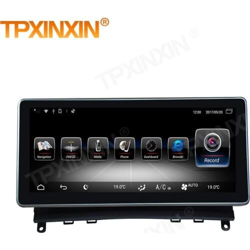 1 Din Carplay Android Radio Receiver Multimedia Stereo For Mecerdes Benz C W204 2007 2008 2009 2010 2011 GPS Recorder Head Unit