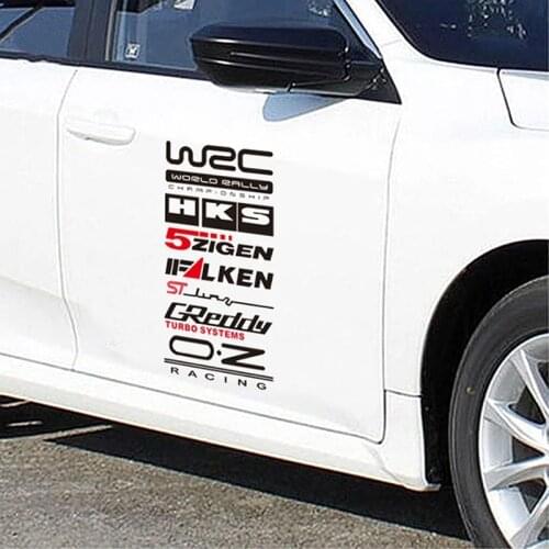 40x20cm Racing Side Door Stickers Set Waterproof Reflective Sticker Car Decoration Waterproof And Sunscreen Stickers