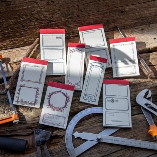 50Pcs/Set Flower Frame Label Material Paper Junk Journal Planner Scrapbooking Vintage Decorative DIY Craft Paper