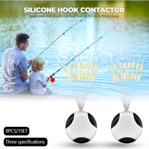 8Pcs Double Hooks Contactor Sub-line Anti-Winding Bifurcation Separator Splitter Space Bean Fishing Line Swivel Tying Tool