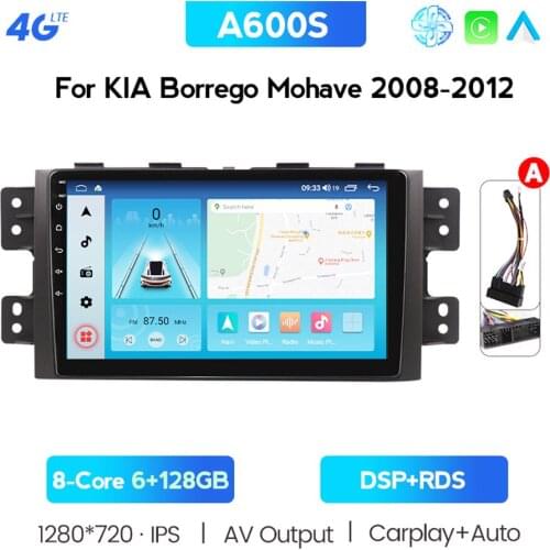 RDS 9'' IPS Android 10.0 Car Radio For Kia Borrego Mohave 2008-2012 Stereo Multimedia Video Player GPS Navigation BT FM Wifi HU