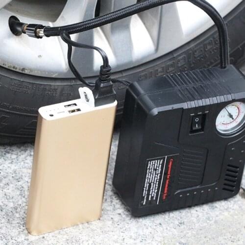 12V Car Air Pump Portable Motorcycle Vehicle Boat Tire Inflator Handheld Sports Balls Air Compressor