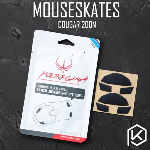 Hotline games 2 sets/pack original competition level mouse feet skates gildes for cougar 200m 0.6mm thickness