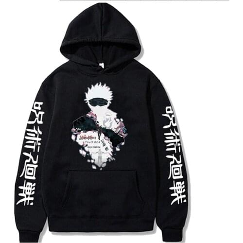 Jujutsu Kaisen Hoodies Pullover Hooded Streetswear Sweatshirt anime funly Gojo Satoru Men Women Unisex top 90s