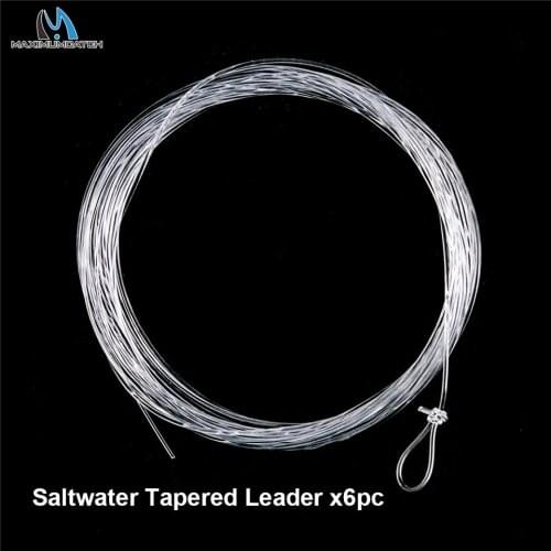 Maximumcatch 7.5ft/9ft/12ft/15ft 0X-6X Tapered Leader with Loop Nylon Fly Fishing Line Free Combo