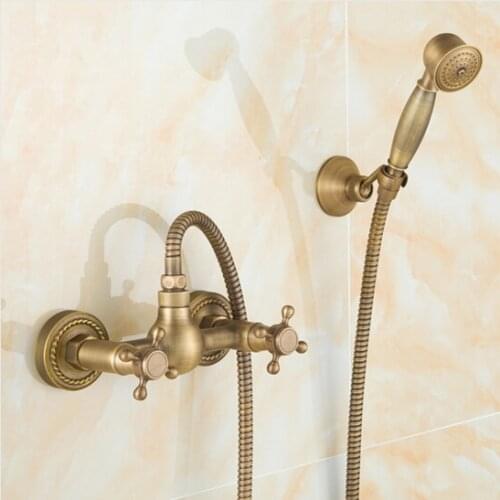 Total brass bronze finished wall mounted bath and shower faucet exposed B&S faucet set