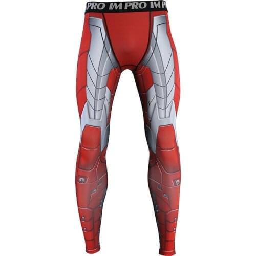 S-2XL 3D Printed Pants Men Pattern Compression Tights Punk Style Sweatpants Skinny Leggings Trousers Male