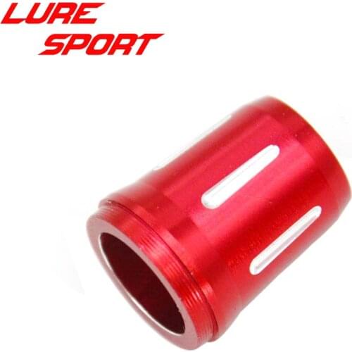 LURESPORT 6pcs Aluminum 2cm Red Hosel with Step Rod Building Component Repair Fishing rod DIY Accessory