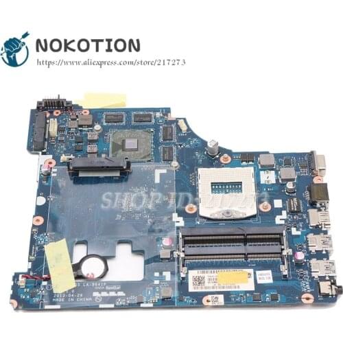 NOKOTION VIWGQ/GS LA-9641P Laptop Motherboard For Lenovo G510 MAIN BOARD HM86 DDR3L R7 M256 Video card