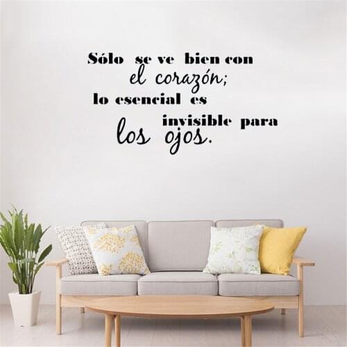SPANISH LANGUAGE WALL DECAL QUOTE WALL STICKER FOR LIVING ROOM VINYL HOME DECOR MURAL RU4074