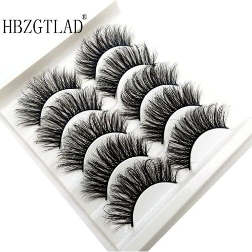 NEW5/10Pairs 3D Faux Mink Eyelashes Natural Thick Long False Eyelashes Dramatic Fake Lashes Makeup Extension Eyelashes maquiagem