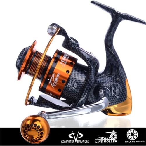New Arrival Full Metal Pre-Loading Spinning Wheel Fishing Reel Fish Wheel Freshwater / Saltwater 12+1BB 6000 Series 5.1:1 410g