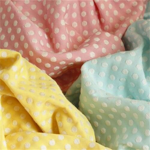 NW111 10Colors The New Autumn/Spring Clothes Fabrics Dots Circles Jacquard Fabric Dress Windbreaker Suits DIY Sewing Materials