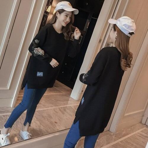 Moms Pregnancy Maternity Clothes Nursing Tops for Pregnant Women Breastfeeding Hoodies Sweater Maternity Tops Spring Autumn