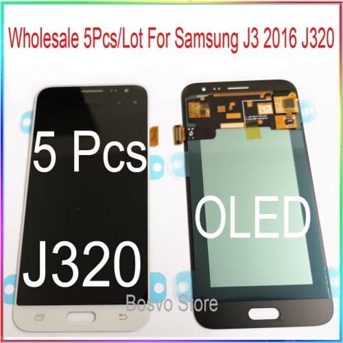 Wholesale 5 Pcs/Lot for Samsung J3 2016 J320 LCD Screen display with touch Digitizer assembly