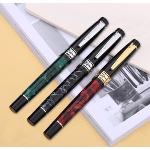 Picasso 915 Pimio Marble Celluloid Roller Ball Pen With Refill Eurasian Feelings Three Colors Writing Gift Pen For Office & Home