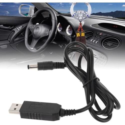 QC 3.0 USB To DC 12V 1.5A 5.5x2.1mm Step Up Cable Power Boost Line For WiFi Router LED Strip Light and more 12V Devices