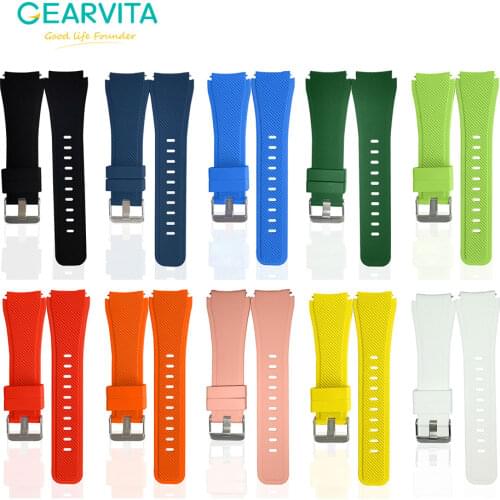 22mm Silicone SmartWatch Watchband For Samsung Galaxy Active 2 Replacement Strap Wristbands For Huawei GT Women Men Watch