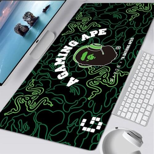 Luxury Mouse Pad Anime Gaming Accessories Large 900x400 PC Mousepad Computer Keyboard LOL Desk Mat DIY Customized BAPE Mausepad