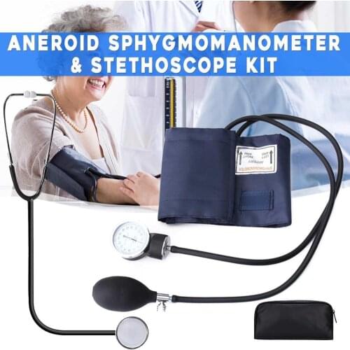 Manual Blood Pressure Monitor Diastolic Sphygmomanometer Medical Doctor Stethoscope Sphygmomanometer Cuff Home Health Monitor