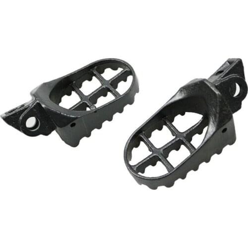 Grey Dirt Bike Sports Steel Foot Pegs For Kawasaki KX65 KX80 KX85 KX100 1998-12