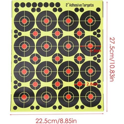 Shooting Splatter Target Stickers Adhesive Stickers
