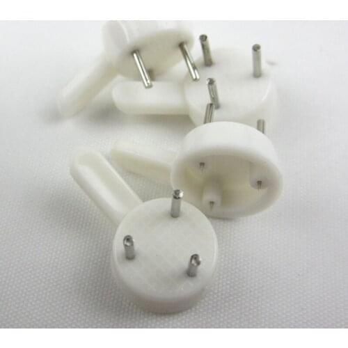 High quality seamless floor nail hanging box hook white plastic metal 3 pin wall wholesale Free shipping