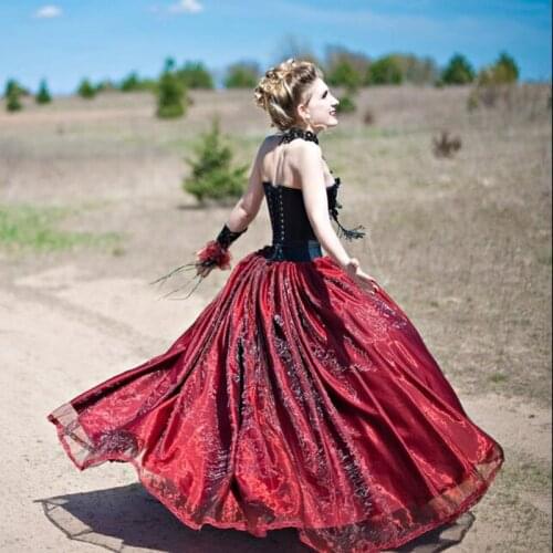 Burgundy Wine Red Organza Pleated Women long Skirt Saia Faldas Maxi Skirts Elegant Bridal Wedding Party Skirts Vintage Modest