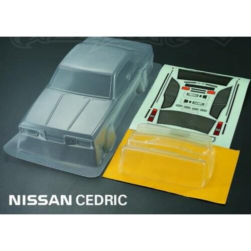 1/10 RC Car PC Clear Body Shell 190mm nNissan Cedric Drift On Road fouring Tamiya HPI Kyosho HSP Redcat FS