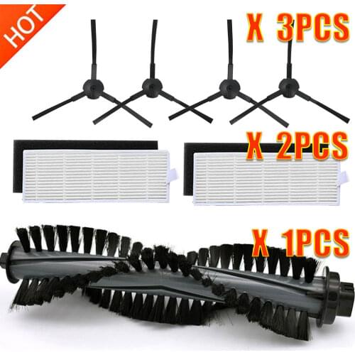1*Main Brush+2*HEPA Filter+2*Sponge+4*Side Brushes for ILIFE a4s Robot Vacuum Cleaner Parts chuwi ilife a4s