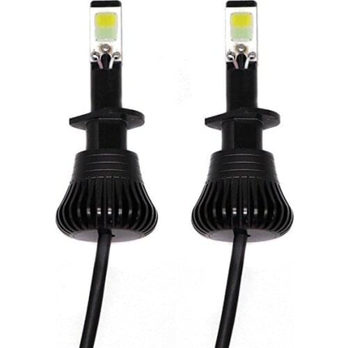 1Pair 15cm Aviation Aluminum Alloy White + Yellow Dual Color High Power COB Driving Fog Daytime Running Lamp