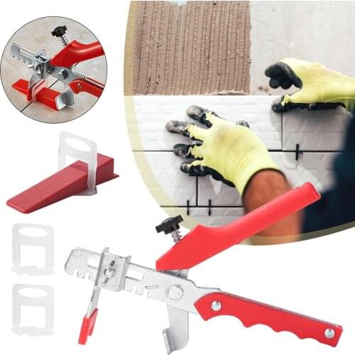 201pcs Tile Leveling System Wedges Clip Tiling Alignment Plier Clamp Spacer Gasket Ceramic Home Decoration Tool Kit