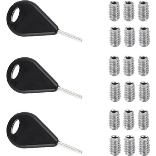 3 Sets Of Surfing Fin Key Screws Surfboard Tail Rudder Wrench Outdoor Sports Screw Key Accessories For Seaside Surf Equipment