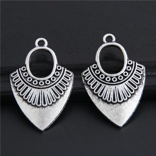 5pcs Antiqus Silver Color Irregularity Charms Pendant For Making Necklace Bracelet Jewelry Finding A3029