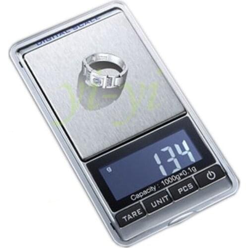 5pcs New 1000g x 0.1g Mini Digital Jewelry Pocket GRAM Scale with black cover(500g/300g can available)
