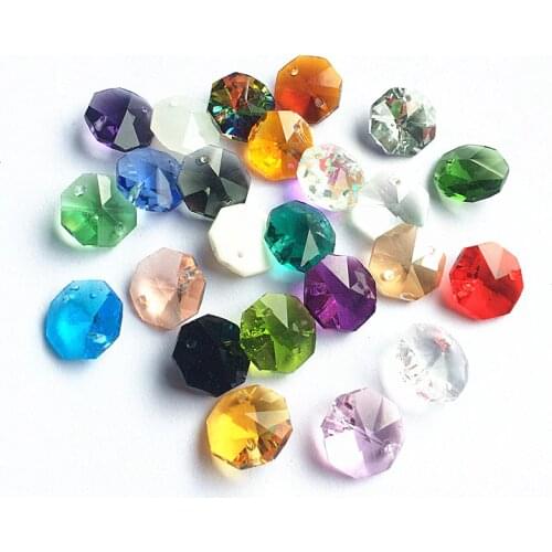 50pcs/lot 14mm Crystal chandelier beads, Crystal Curtain Beads, Wedding Garland Strand Beads Putting Up Christmas Tree