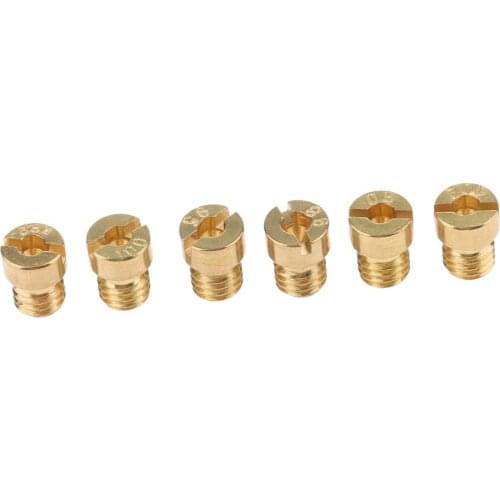 6 Pieces Motorcycle M5 Thread Main Jet Kit for Carb Carburetor 90.92.95.98.100.102