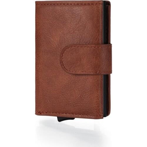 Aaby 2021 New PU Leather Multi-Function Card Holder Large Capacity Anti-Theft Wallet Protect Your Information Coin Purse