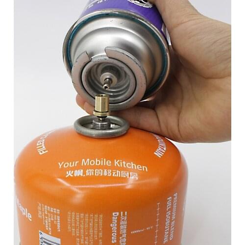 Gas Refill Adapter Camping Outdoor Stove Gas Cylinder Gas Tank Gas Accessories Hiking Inflate Butane Canister Inflatable Valve